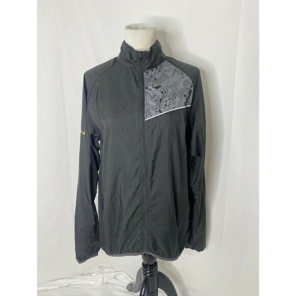 Nike Men’s Windbreaker Jacket Grey Fit Storm Athletic Full Zip Size Large - Picture 2 of 8